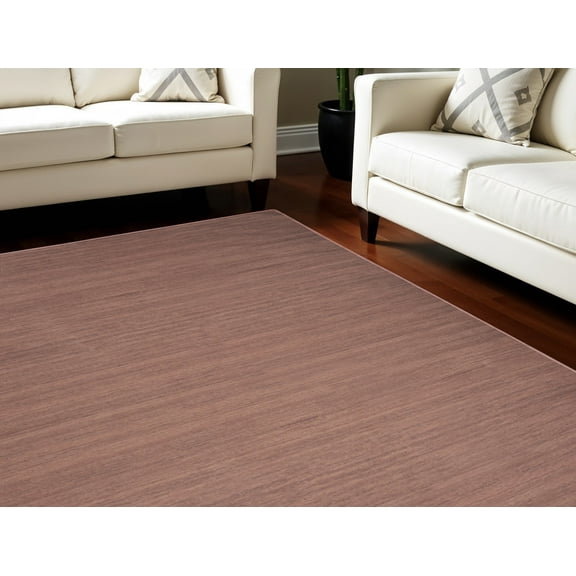 9' X 12' Brown Abstract Washable Area Rug