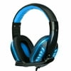 Gaming Headset Game Headphone with Microphone LED Light for PS4 for PC Laptop(Blue)