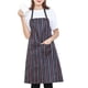 thumbnail image 1 of Wosthever Chefs Delantal Cocina Cocina Delantales DIY Pintura Babero Hogar Negro Blanco Raya Estufas de camping Tipo 2, 1 of 6