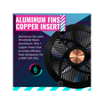thumbnail image 5 of Cooler Master A71C ARGB CPU Air Cooler for AMD Ryzen, Anodized Black Aluminum Fins, Copper Insert Base, MF120 120m, Addressable RGB Lighting, 5 of 9