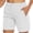 White women high rise shorts with pockets a1, variant on Cagogo Womens Casual Shorts with Pockets Elastic Waist High Rise Summer Beach Hiking Loose Fit Travel Short Pants Vacation Wear for Women, Brown 2XL