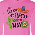 thumbnail image 4 of Inktastic Happy Cinco De Mayo Sombrero, Cactus, Flowers Long Sleeve T-Shirt, 4 of 5
