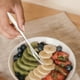 thumbnail image 5 of Juego de tenedores mini para frutas de acero inoxidable | Mango de madera | Pinchos para postres, aperitivos y quesos | Vajilla reutilizable para fiestas | Paquete de 10 piezas con caja de, 5 of 7