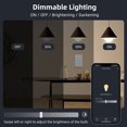 thumbnail image 3 of Interruptor de luz táctil AVATTO Tuya WiFi Smart Dimmer 1/2 Gang W1, 3 of 6