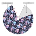 thumbnail image 2 of Sikiie cool Skull flower 30-48 inches {designName} Print Christmas Tree Skirt Snowman Xmas Tree Skirt with Edge Christmas Decorations for Holiday Party48", 2 of 7