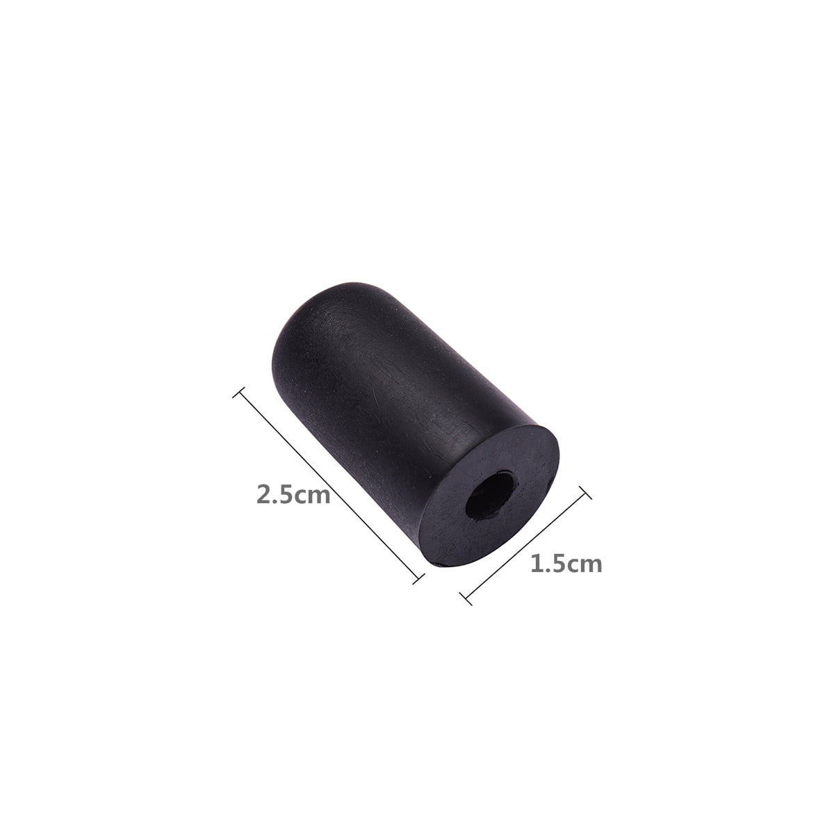 Cello Non-Slip Cap 4Pcs Black Rubber Tip for Cello Endpin Instrument Protector