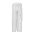 thumbnail image 4 of Women's Sequin Wide Leg Pants High Waisted Solid Color Dance Pants Loose for Night Out Glitter Trousers Clubwear Party Sparkly Pants, 4 of 9