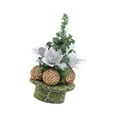thumbnail image 3 of TISHITA Artificial Tabletop Christmas Tree Mini Xmas Tree Desk Christmas Tree Potted Plants for Party, Shelf, Indoor,Holiday,Birthday Argent, 3 of 8