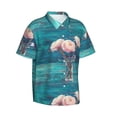 thumbnail image 2 of Daiia Flowers in Glass Vase Hawaiian Shirt for Men Gentle Cotton Regular Short Sleeve Casual-X-Large, 2 of 9