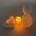 thumbnail image 4 of 3D Hollow Easter Bunny Night Light, Easter Rabbit Atmosphere Light, Creative Rabbit Candle Light for Home Room Festival Decoration, Easter Gifts, 4 of 7