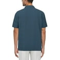 thumbnail image 3 of Cafe Luna Men's and Big Men's Pintuck Short Sleeve Guayabera Shirt, Sizes S-5XL, 3 of 3