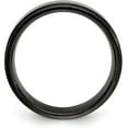thumbnail image 2 of Chisel Stainless Steel Brushed and Polished Black IP-plated 8.2mm Band - Ring Size 11.0, 2 of 7