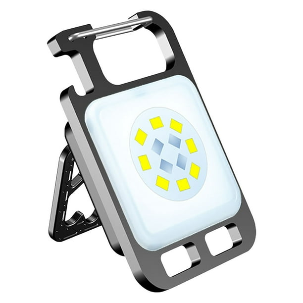 Mini Lampe de Poche LED COB Portable USB Rechargeable Lampe de Travail  Porte Clé