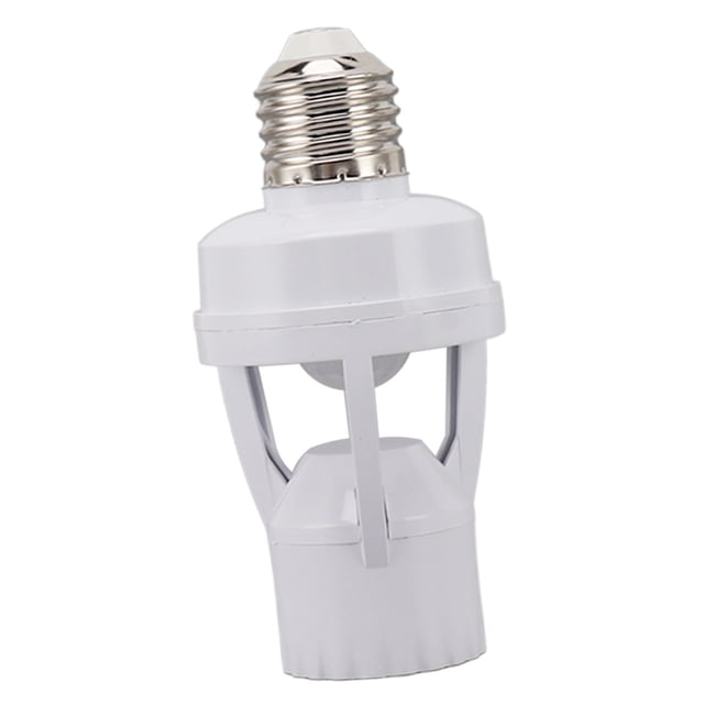 Portalámparas con sensor de movimiento, portalámparas con sensor de movimiento, adaptador de bombilla con tornillo de movimiento PIR, soporte para bombilla activado por movimiento, resultados impresionantes Jadeshay A