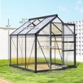thumbnail image 3 of Outsunny Greenhouse, Walk-In Hot House, Clear PC Board with Sliding Door, 3 of 10