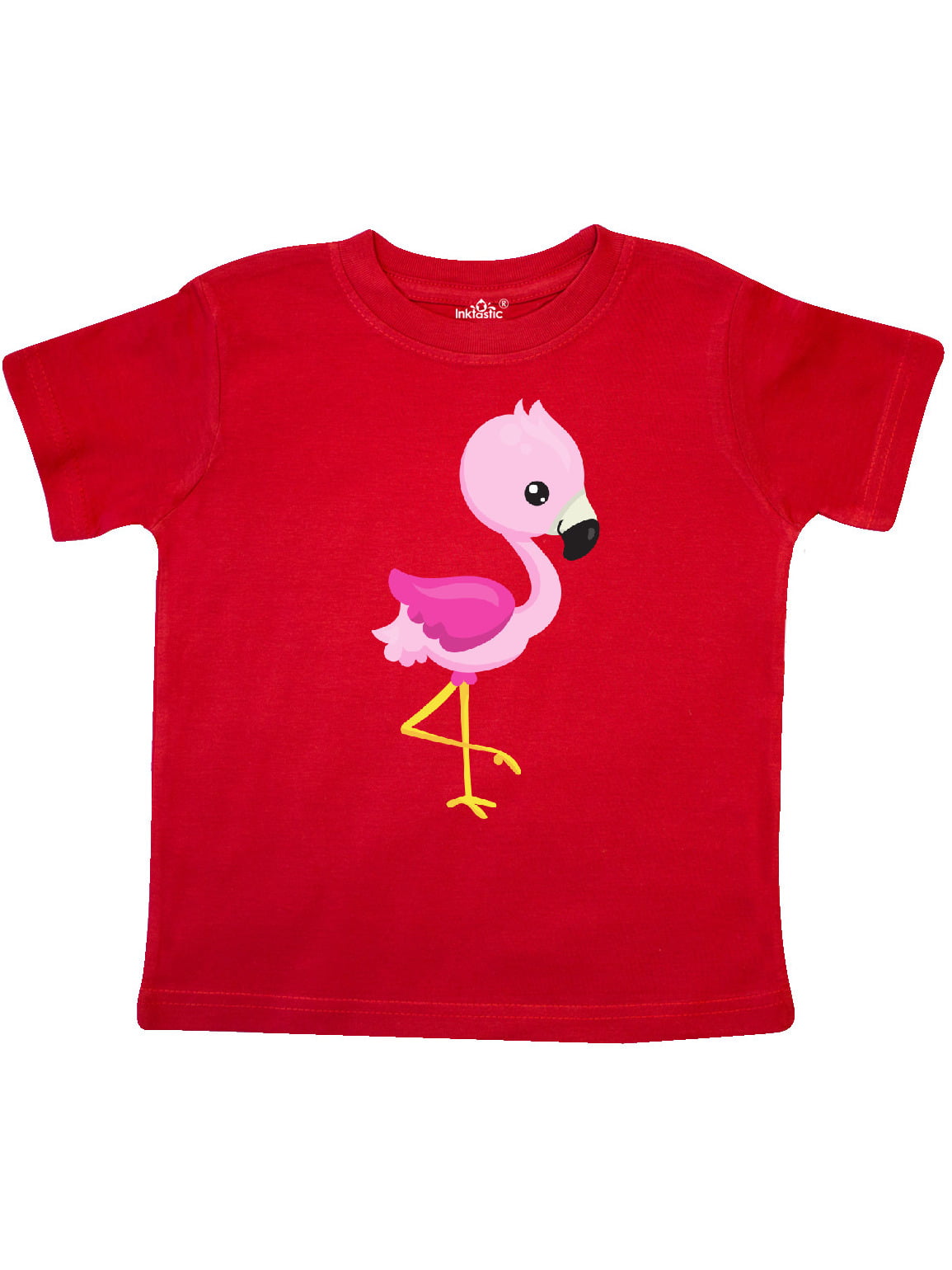 INKtastic - Cute Flamingo, Baby Flamingo, Pink Flamingo Toddler T-Shirt ...