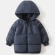 thumbnail image 1 of Chaquetas y abrigos casuales con capucha de manga larga para niños, de color sólido, de alta gama, para otoño e invierno, gruesa, de manga larga, de poliéster., 1 of 6