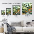 thumbnail image 3 of Artery8 Otley Chevin Forest Park Painting Trippy Summer Living Room Large Wall Art Poster Print Thick Paper 18X24 Inch, 3 of 3