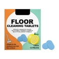 thumbnail image 2 of Floor Cleaning Tablets 12 Pack Tile Floor Stain Remover Odor Eliminator Fresh Scent Mopping Tabs for Hard Floors Streak Free Shine Daily Home Cleaning Supplies Bathroom Kitchen Use Home Cleaning Kit, 2 of 9
