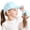 0616-1a Blue, variant on 2026 Girls Criss Cross Ponytail Baseball Cap Reflective Quick Dry Hat Kids Cooling Mesh Outdoor Sports Hat