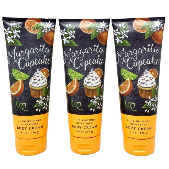 Bath and Body Works Margarita Cupcake Ultra Shea Body Cream Trio Gift Set - Full Size