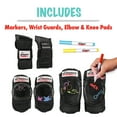 thumbnail image 4 of Wipeout 3Pk Pad Black Yth 5+, 4 of 8