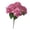 Red, variant on Artificial Hydrangea Silk Flowers with Stems, 18.5" Rose Purple Faux Hydrangeas Bouquet, Suitable for Shady Places & Waterproof Fake Flower for Outdoor Wedding Home Decor