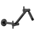 thumbnail image 1 of Moen S116BL Acc-Premium Bras de Douche Pivotant Réglable 16 Po., Noir Mat, 1 of 7