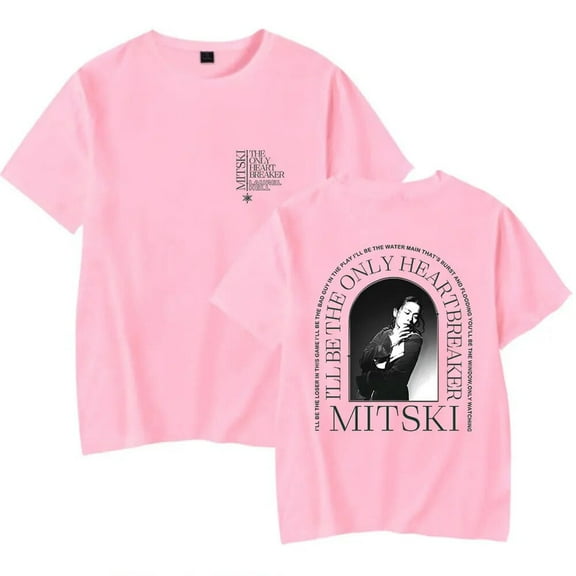 Mitski Merch The Only Heartbreaker T-shirt Unisex Fashionable Short Sleeved Casual Streetwear