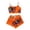 Orange-c, variant on Kcolen Halloween Pajamas Women Cute Print Lettuce Trim Cami and High Waist Shorts Nightwear Set Funny Skeleton Sleepwear,Beige,XL