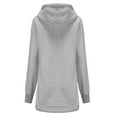 thumbnail image 3 of AXXD Gray Basic Dressy Blouses for Women Summer 2024 Trendy Solid Loose Long Sleeve Blouse Hoodies Casual Pullover Tops Sweatershirt, 3 of 3