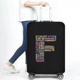 thumbnail image 1 of Stretch Luggage Cover Suitcase Covers Text Letter Printed Travel Accessories Printed Dust Cover 18''-28'' Inch Protective Case 8text F S, 1 of 6