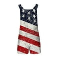 thumbnail image 5 of ZZwxWA Womens 4th of July Rompers American Flag Short Jumpsuits Overalls Casual Suspenders Jumpsuit with Pockets, 5 of 5