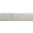 thumbnail image 3 of Meridian Furniture Cube Cream Vegan Leather 3-Pc. Modular Sofa, 3 of 9