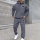 thumbnail image 1 of WILLBEST Sudaderas para Hombre, Conjunto De Sudadera con Capucha Deportiva De Manga Larga con Estampado De Letras Informal A La Moda para Otoño e Invierno para Hombre y Mujer XGrande, 1 of 3