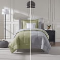thumbnail image 3 of Virtu Twin Comforter Sets, 5 Piece Twin Bed in a Bag, Reversible Twin Bedding Comforter Set with Sheets, Kids Bedding, Light Sage, 3 of 8