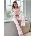 thumbnail image 4 of The ladies' fall/winter casual floral set can be worn as an outer garment., 4 of 7