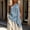 Light Blue, variant on IUYRTFE Women's One Shoulder Sleeveless Asymmetrical Top Loose Fit Cotton Linen Blend Casual Summer Blouse