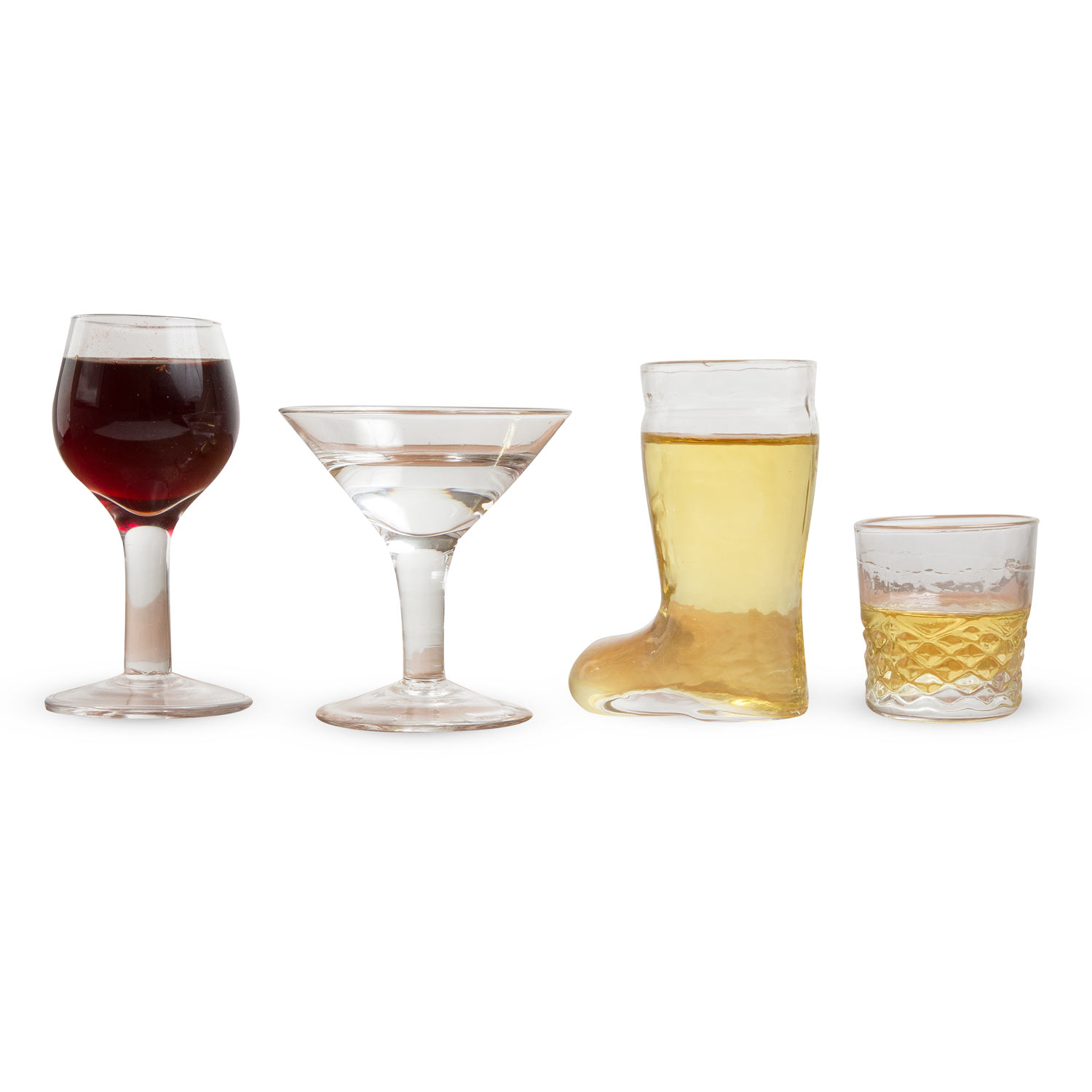 Just A Sip Mini Tasting Shot Glass Collection Set of 4