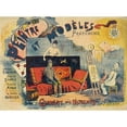 thumbnail image 2 of Anonymous 14x11 Gold Ornate Wood Frame and Double Matted Museum Art Print Titled - Painter and Pantomime Painter (1893-1896), 2 of 4