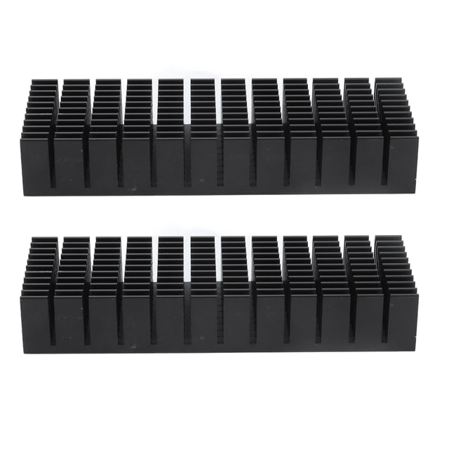 Oubit Slotted Heat Sink,2Pcs Cooling Fins Aluminum Electronic Heatsink Aluminum Power Radiator Elevate Your Experience