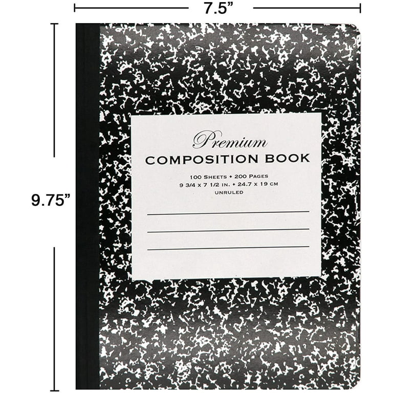 mono - all black premium notebook  200 pages, 100% recycled paper,  hardcover, gift ready : : Office Products