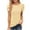 Yellow, variant on yillto Womens Tops Summer Ruffle Sleeve Crew Neck Tshirts Loose Casual Cute Tunic Top Blouses