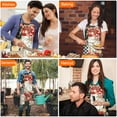 thumbnail image 7 of Pioneer Flower Floral Print Pattern Apron-Garden Aprons for Women with Pockets-Cotton Linen Waterproof Kitchen Cooking Gardening Aprons Adjustable for Kitchen,Cooking,BBQ and Salon 33x27 Inch, 7 of 7