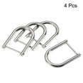 thumbnail image 3 of 27mm U Shape Horseshoe D-Rings Zinc Alloy Electroplated Silver Tone 4 Pack, 3 of 5