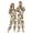Leopard, variant on 1-Pack Onesie Jumpsuits For Men&Women Winter One Piece Zipper Pajamas Playsuit Giraffe Stripes