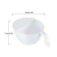thumbnail image 2 of Unique Bargains Rice Washing Bowl PP Food Strainer Colander Drain Basket Wash Strainers White, 2 of 6