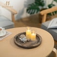 thumbnail image 6 of Candle Plate Holder Tray Round Wooden Decorative Candle Plate Small Farmhouse Table Centerpiece, 6 of 7