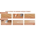 thumbnail image 6 of Natural Oak Wood Furniture Repair Kit, 6 Colors Wood Filler with Wood Putty, Wood Polish Wax for Holes, Scratches, Cracks, Stains, Restore Tables, Doors, Floors, Cabinet, Oak, Walnut - Set of 14, 6 of 10