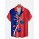 thumbnail image 3 of Camisa hawaiana para hombre, estampado 3D, bandera nacional estadounidense, camisetas de manga corta, ropa informal de verano para hombre, camisas de moda callejera para niños, 3 of 5